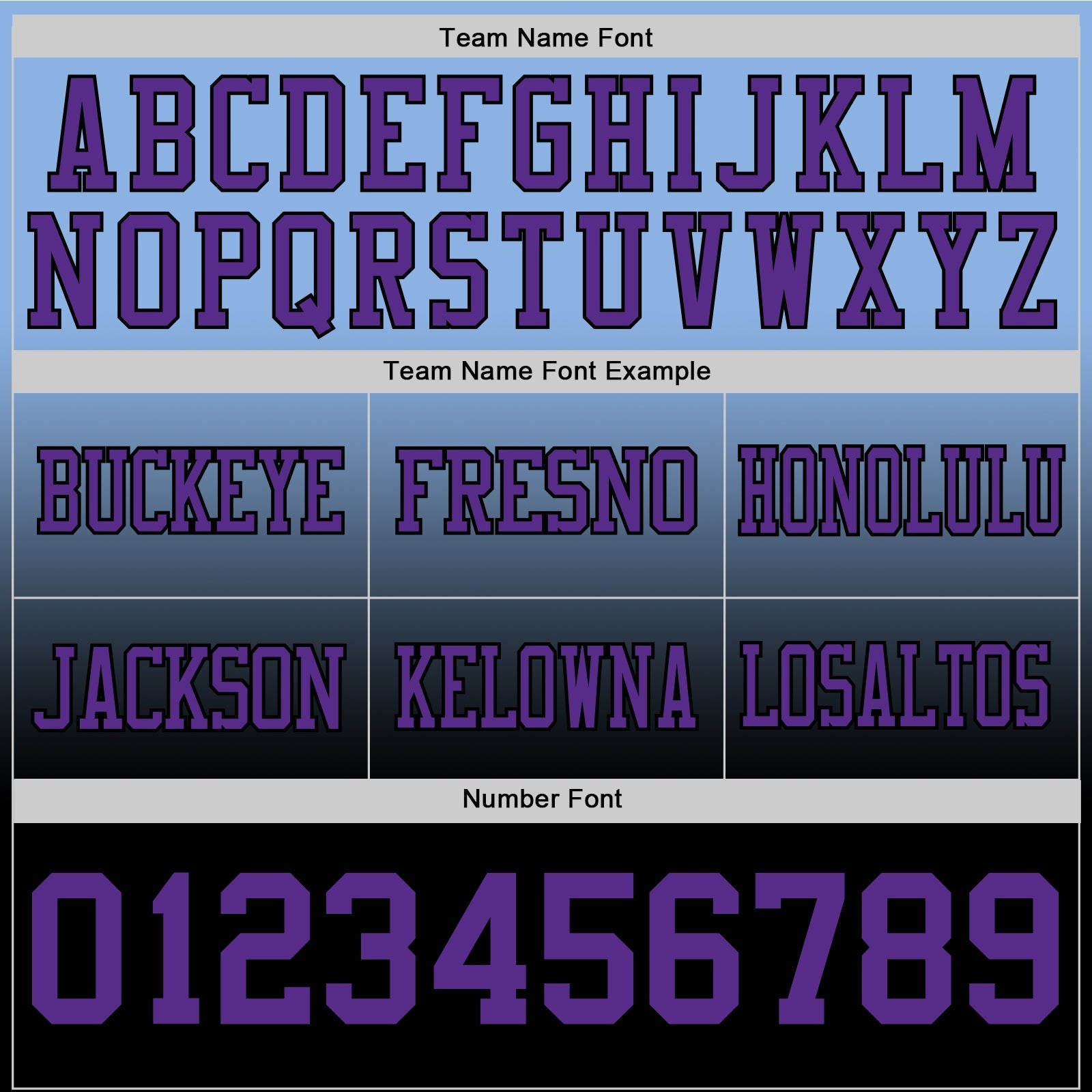 Custom Light Blue Purple-Black Authentic Fade Fashion Football Jersey