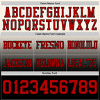 Custom Cream Red-Black Authentic Fade Fashion Football Jersey