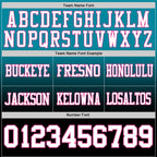 Custom Teal White Black-Pink Authentic Fade Fashion Football Jersey