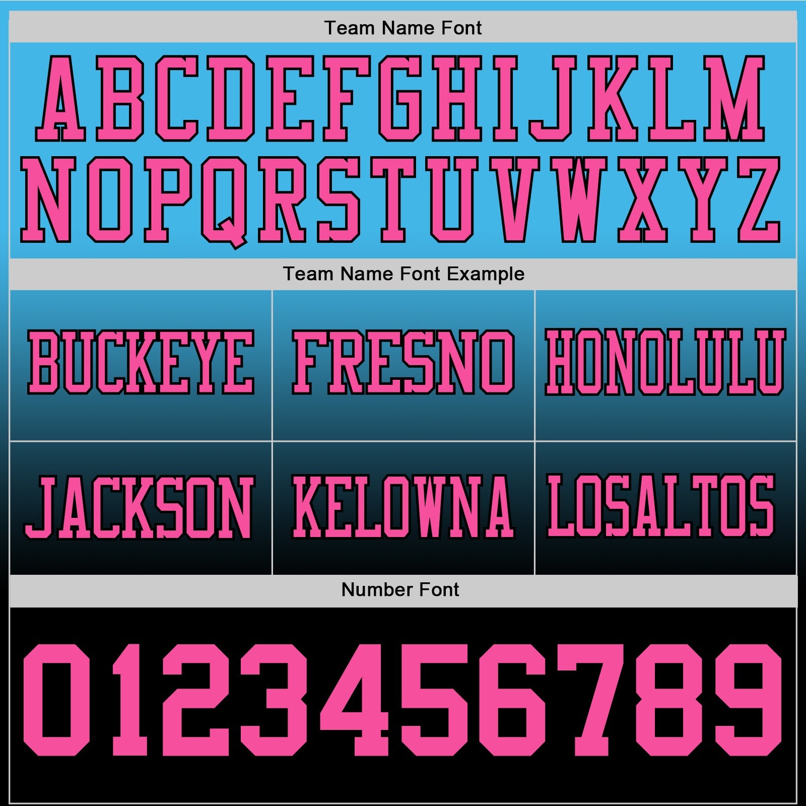 Custom Sky Blue Pink-Black Authentic Fade Fashion Football Jersey