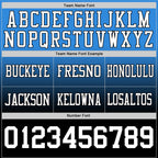 Custom Powder Blue White-Black Authentic Fade Fashion Football Jersey