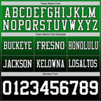 Custom Grass Green White-Black Authentic Fade Fashion Football Jersey