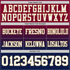 Custom Maroon White Navy-Old Gold Authentic Fade Fashion Football Jersey