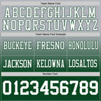 Custom Gray White-Green Authentic Fade Fashion Football Jersey