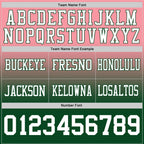 Custom Medium Pink White-Green Authentic Fade Fashion Football Jersey