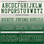 Custom Cream Green Authentic Fade Fashion Football Jersey