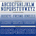 Custom White Royal Authentic Fade Fashion Football Jersey