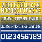 Custom Yellow White-Royal Authentic Fade Fashion Football Jersey