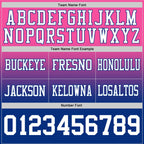 Custom Pink White-Royal Authentic Fade Fashion Football Jersey