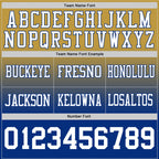 Custom Old Gold White-Royal Authentic Fade Fashion Football Jersey