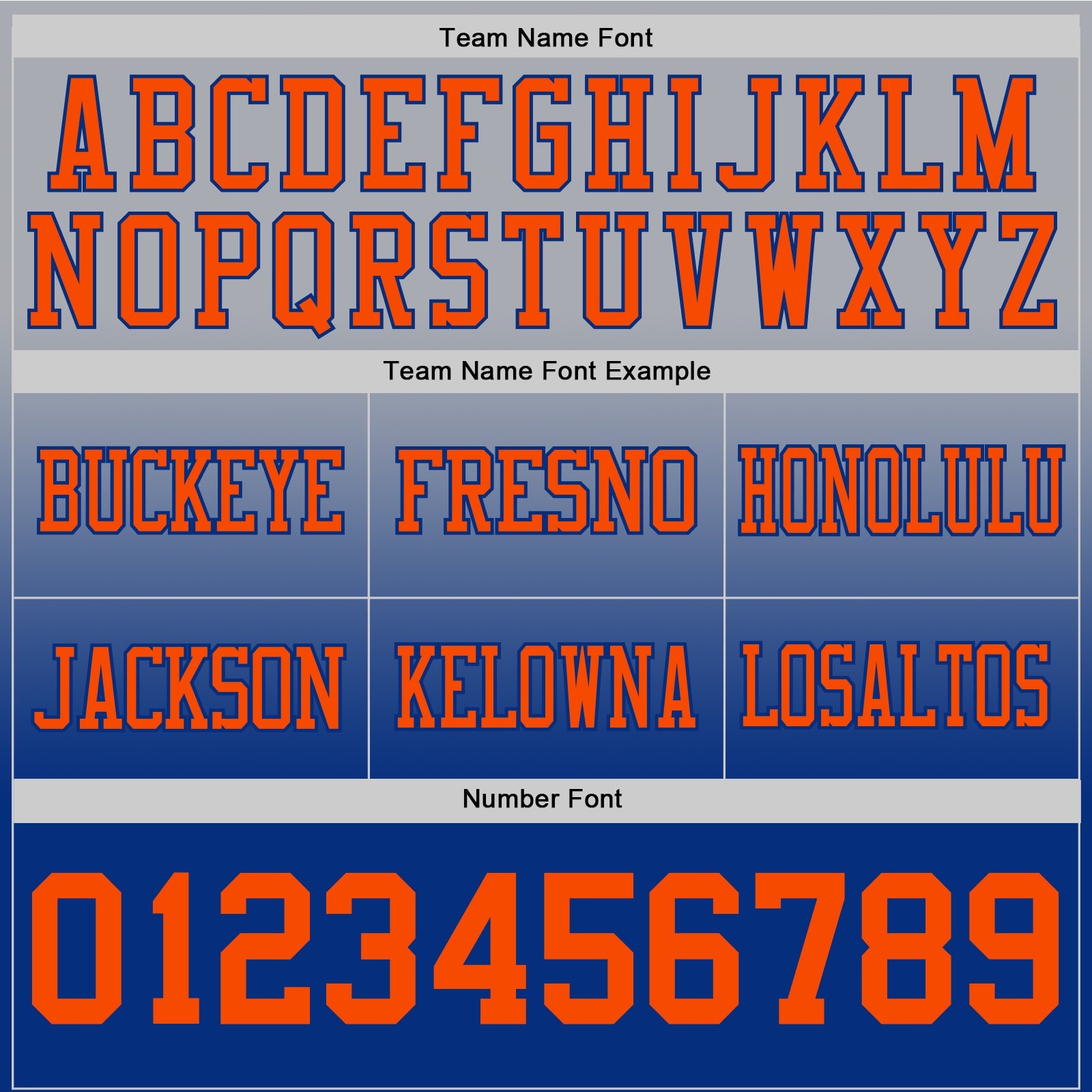 Custom Gray Orange-Royal Authentic Fade Fashion Football Jersey