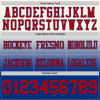 Custom Cream Red-Royal Authentic Fade Fashion Football Jersey
