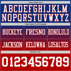 Custom Royal White-Red Authentic Fade Fashion Football Jersey