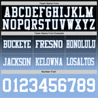 Custom Black White-Light Blue Authentic Fade Fashion Football Jersey