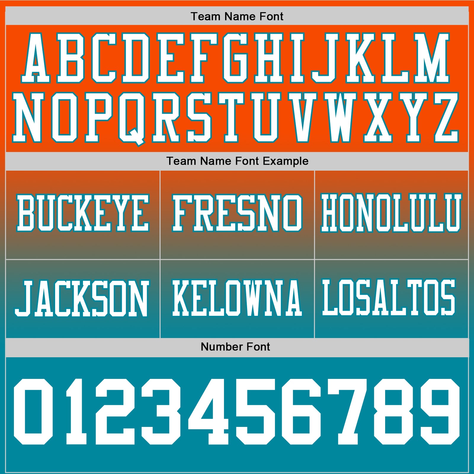 Custom Orange White-Teal Authentic Fade Fashion Football Jersey