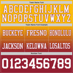 Custom Gold White-Cardinal Authentic Fade Fashion Football Jersey