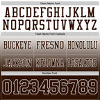 Custom White Brown Authentic Fade Fashion Football Jersey