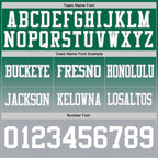 Custom Kelly Green White-Gray Authentic Fade Fashion Football Jersey