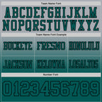 Custom Gray Midnight Green-Black Authentic Fade Fashion Football Jersey