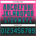 Custom Stitched Pink Teal-Black Fade Fashion Sports Pullover Sweatshirt Hoodie
