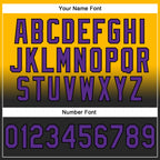 Custom Stitched Gold Purple-Black Fade Fashion Sports Pullover Sweatshirt Hoodie