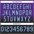 Custom Stitched Purple Light Blue-Black Fade Fashion Sports Pullover Sweatshirt Hoodie