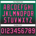 Custom Stitched Kelly Green Pink-Black Fade Fashion Sports Pullover Sweatshirt Hoodie