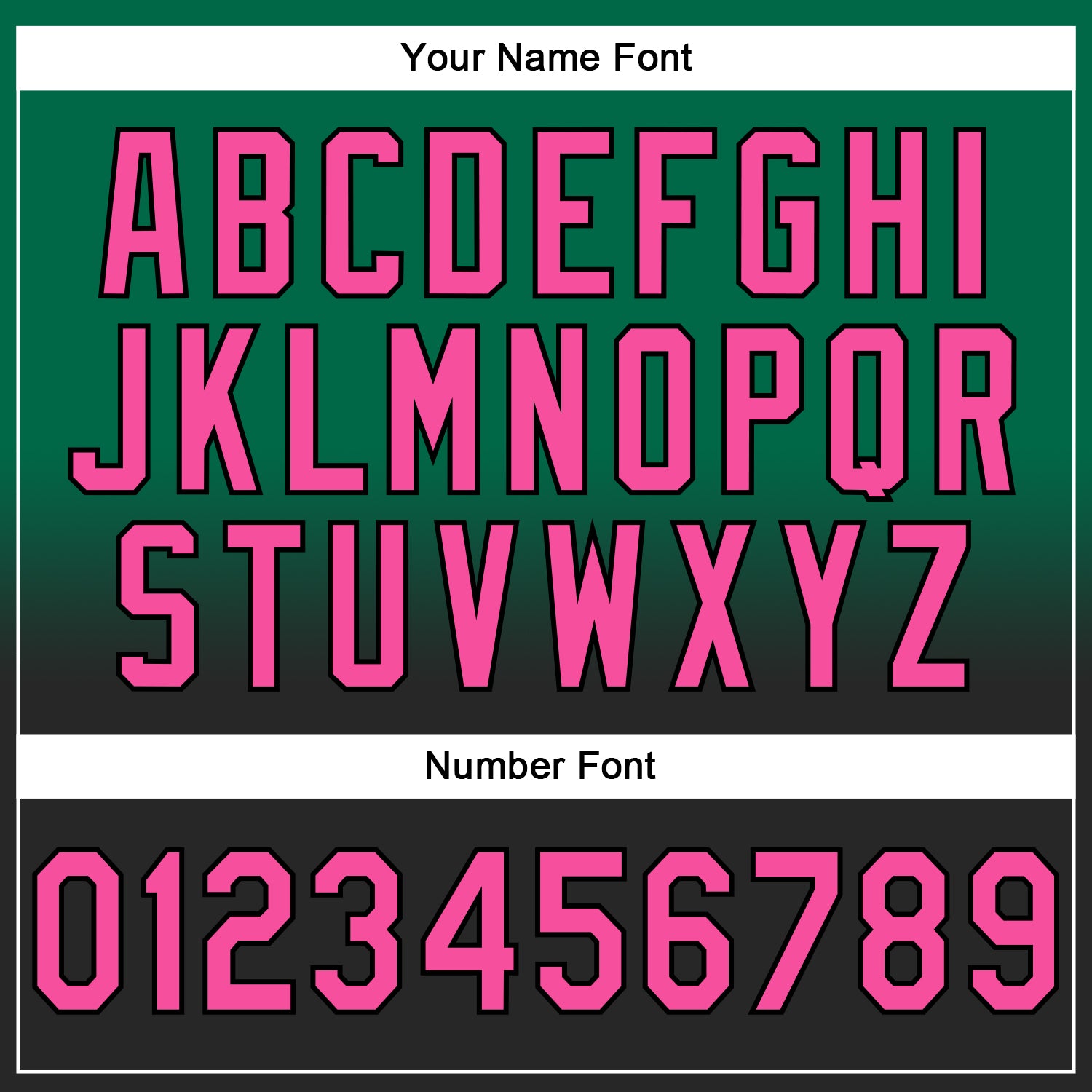 Custom Stitched Kelly Green Pink-Black Fade Fashion Sports Pullover Sweatshirt Hoodie