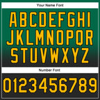 Custom Stitched Kelly Green Gold-Black Fade Fashion Sports Pullover Sweatshirt Hoodie