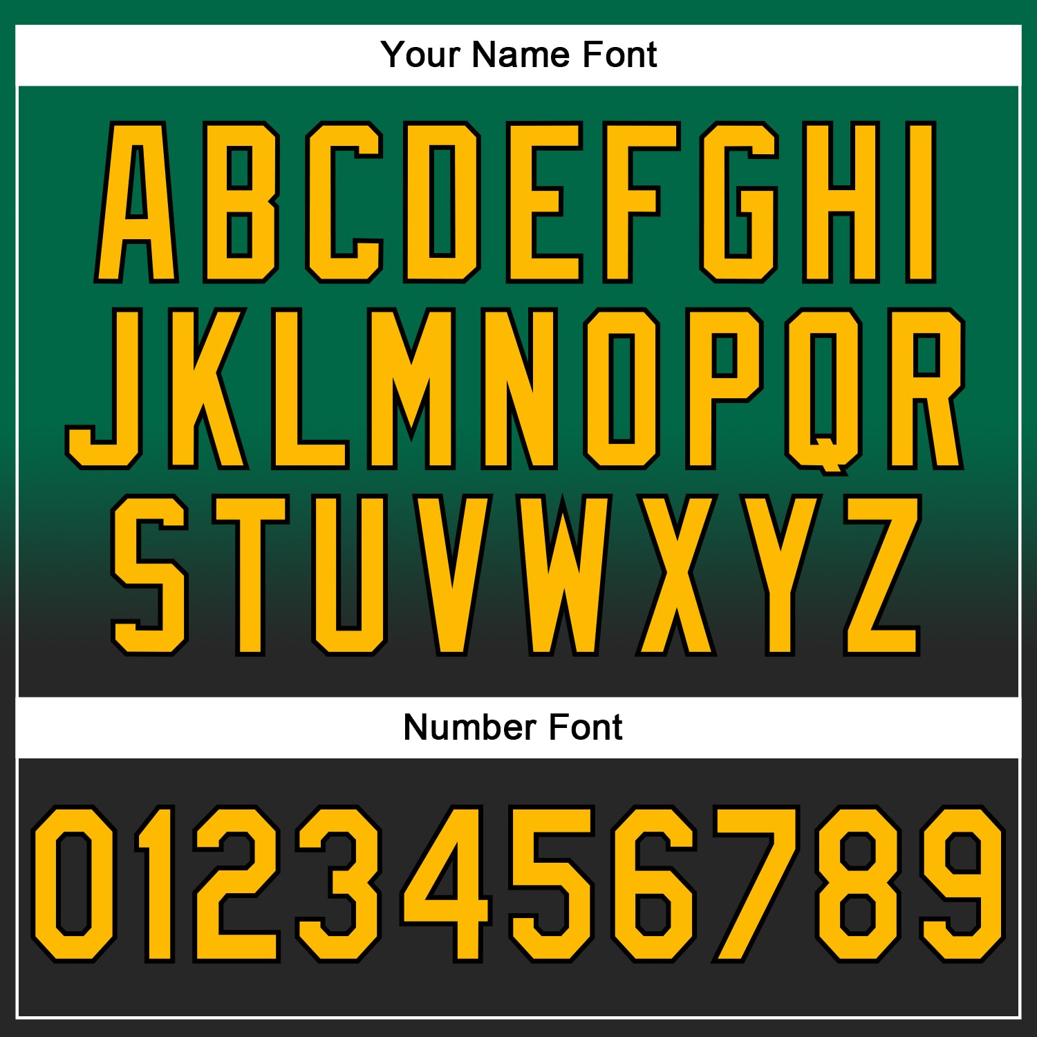 Custom Stitched Kelly Green Gold-Black Fade Fashion Sports Pullover Sweatshirt Hoodie