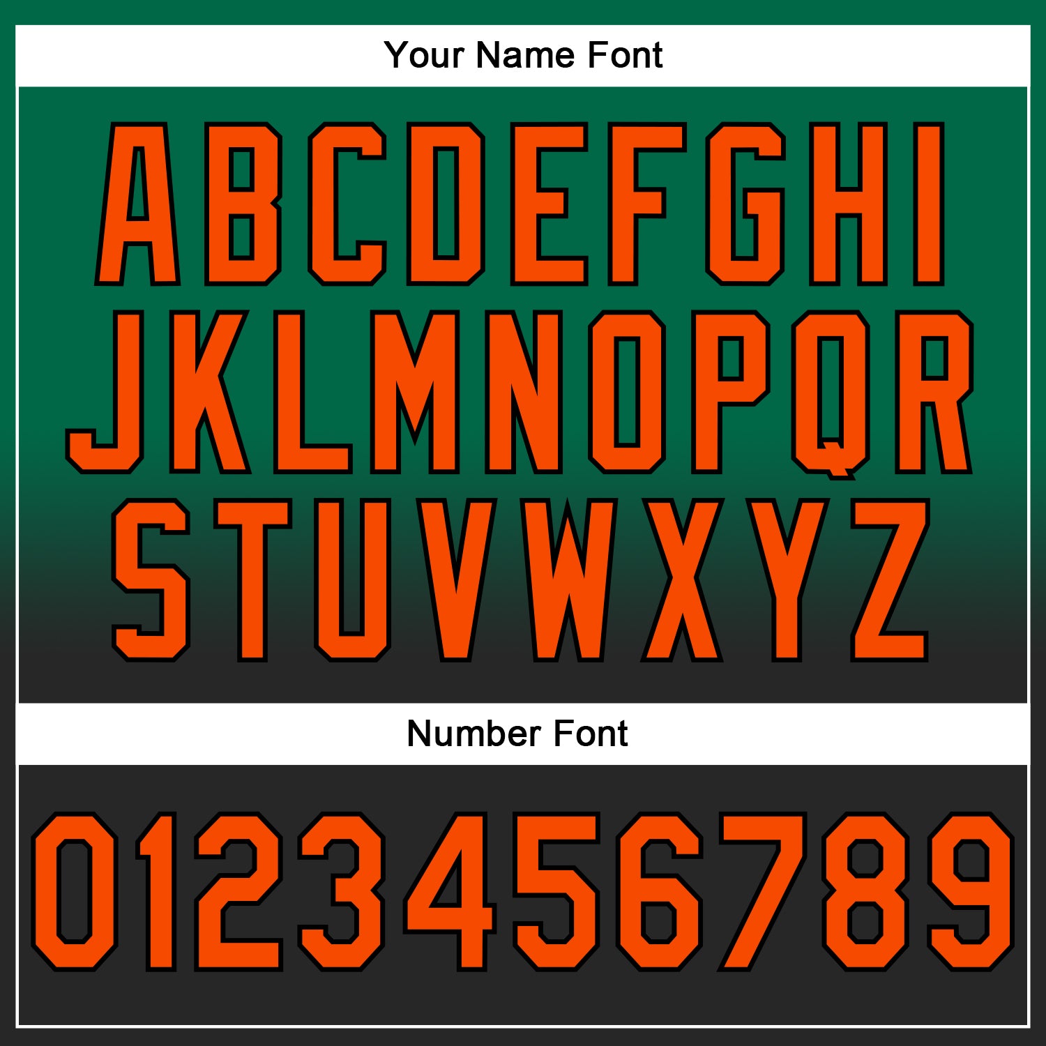 Custom Stitched Kelly Green Orange-Black Fade Fashion Sports Pullover Sweatshirt Hoodie