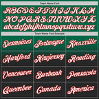 Custom Stitched Kelly Green White Black-Red Fade Fashion Sports Pullover Sweatshirt Hoodie