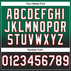 Custom Stitched Kelly Green White Black-Red Fade Fashion Sports Pullover Sweatshirt Hoodie