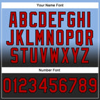 Custom Stitched Light Blue Red-Black Fade Fashion Sports Pullover Sweatshirt Hoodie