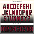 Custom Stitched Cream Crimson-Black Fade Fashion Sports Pullover Sweatshirt Hoodie