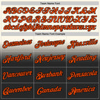 Custom Stitched Cream Orange-Black Fade Fashion Sports Pullover Sweatshirt Hoodie