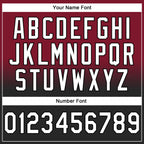 Custom Stitched Crimson White-Black Fade Fashion Sports Pullover Sweatshirt Hoodie