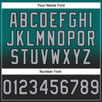 Custom Stitched Teal Gray-Black Fade Fashion Sports Pullover Sweatshirt Hoodie