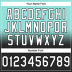 Custom Stitched Ice Blue White-Black Fade Fashion Sports Pullover Sweatshirt Hoodie