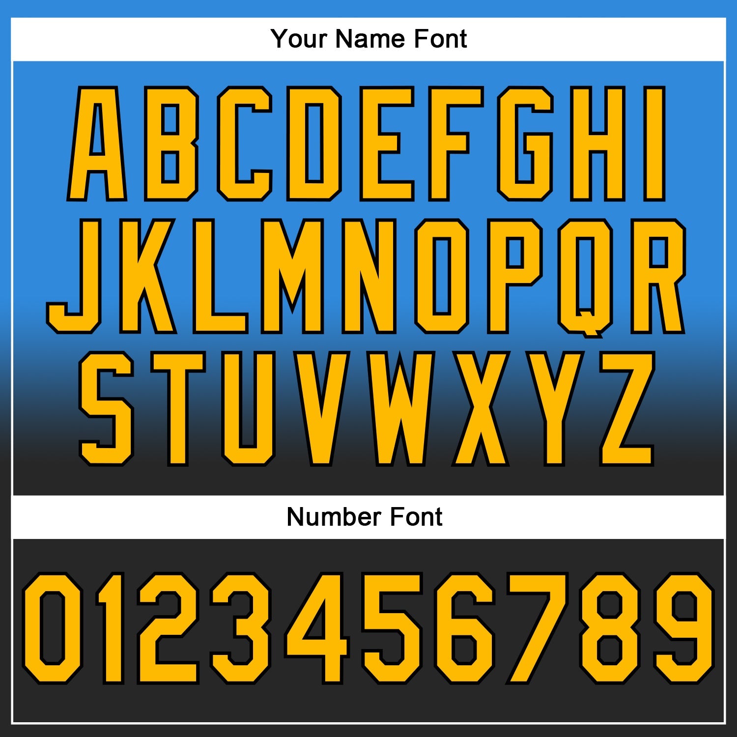 Custom Stitched Powder Blue Gold-Black Fade Fashion Sports Pullover Sweatshirt Hoodie