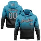 Custom Stitched Panther Blue Gray-Black Fade Fashion Sports Pullover Sweatshirt Hoodie