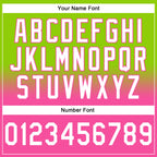 Custom Stitched Neon Green White-Pink Fade Fashion Sports Pullover Sweatshirt Hoodie