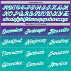 Custom Stitched Purple White-Aqua Fade Fashion Sports Pullover Sweatshirt Hoodie