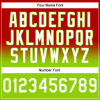 Custom Stitched Red White-Neon Green Fade Fashion Sports Pullover Sweatshirt Hoodie