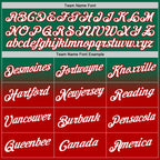 Custom Stitched Kelly Green White-Red Fade Fashion Sports Pullover Sweatshirt Hoodie