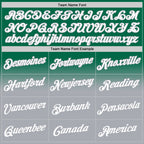 Custom Stitched Kelly Green White-Gray Fade Fashion Sports Pullover Sweatshirt Hoodie