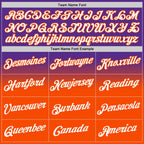 Custom Stitched Purple White-Orange Fade Fashion Sports Pullover Sweatshirt Hoodie