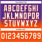 Custom Stitched Purple White-Orange Fade Fashion Sports Pullover Sweatshirt Hoodie