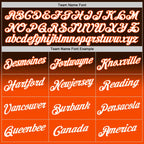 Custom Stitched Brown White-Orange Fade Fashion Sports Pullover Sweatshirt Hoodie