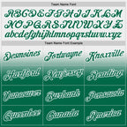 Custom Stitched White Kelly Green Fade Fashion Sports Pullover Sweatshirt Hoodie